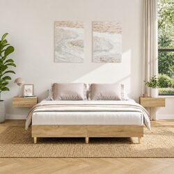 Stylish Sonoma Oak Bed Frame 150x200 cm for Your Bedroom