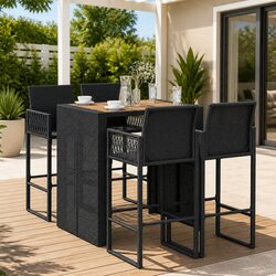 Enhance Your Outdoor Space with a 5 Piece Bar Set