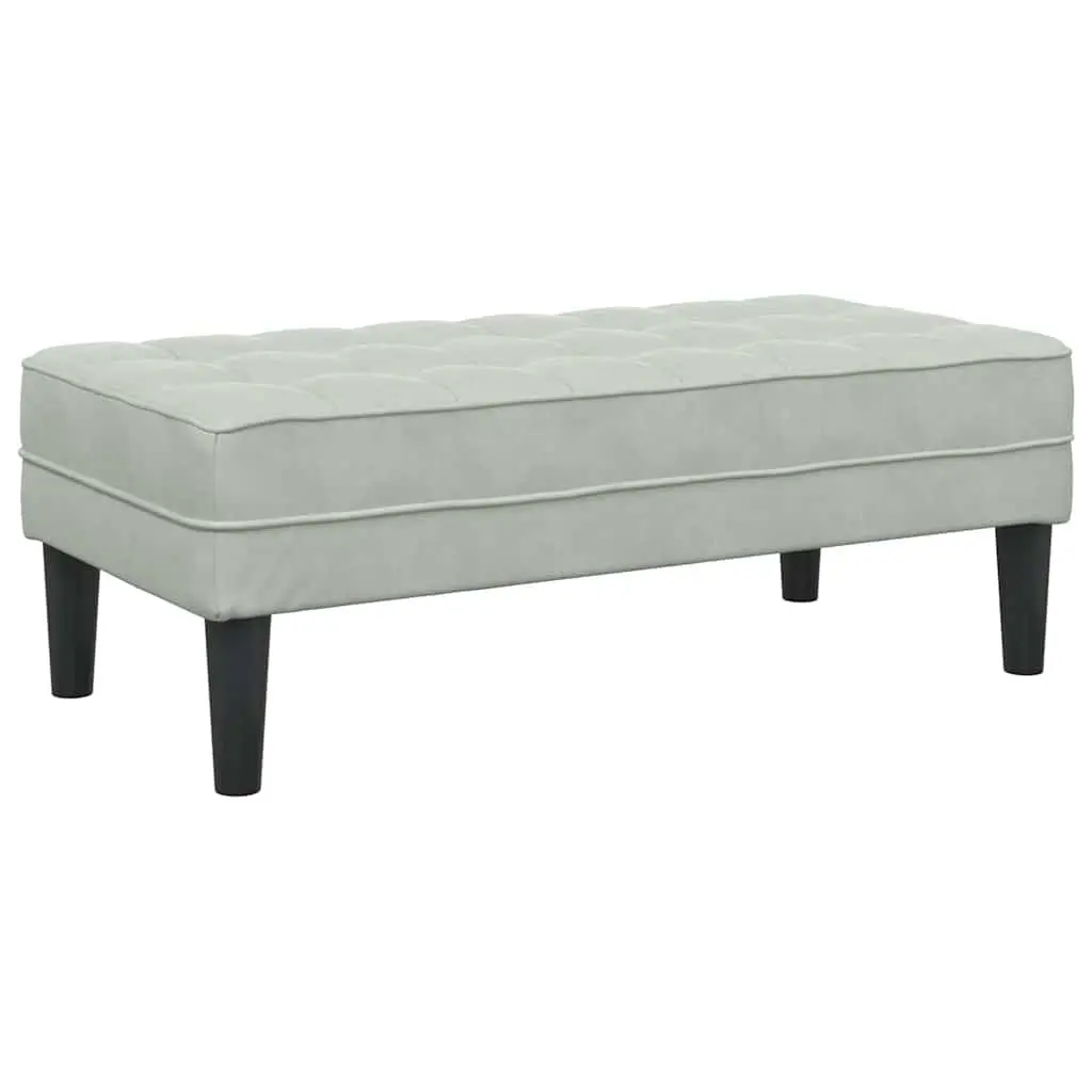 Sofa Set 2 pcs Light Grey Polyester Modular Lounge Couch