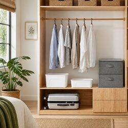 Foldable Fabric Storage Boxes 2 pcs Household Organiser Grey 43x34x23 cm
