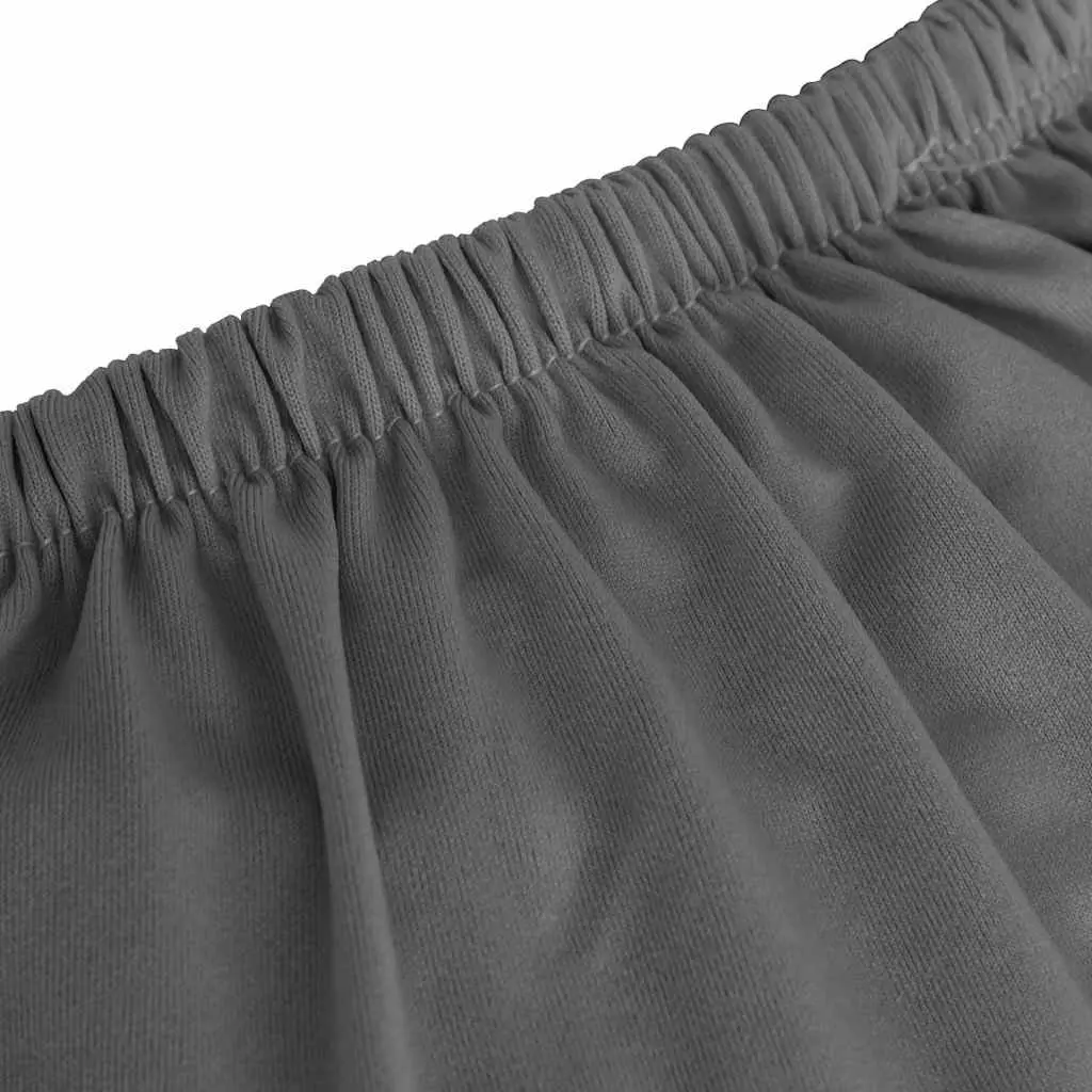 2-Seater Couch Slipcover Anthracite Stretch Polyester Jersey Furniture