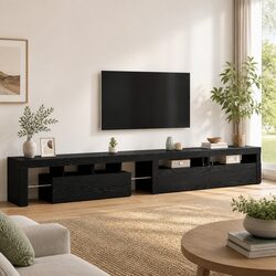 Black Oak TV Cabinet for a Contemporary Lounge