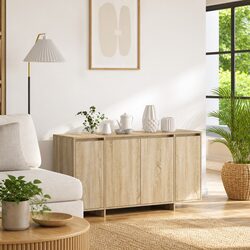 Contemporary Sideboard Storage in Sonoma Oak - 135cm