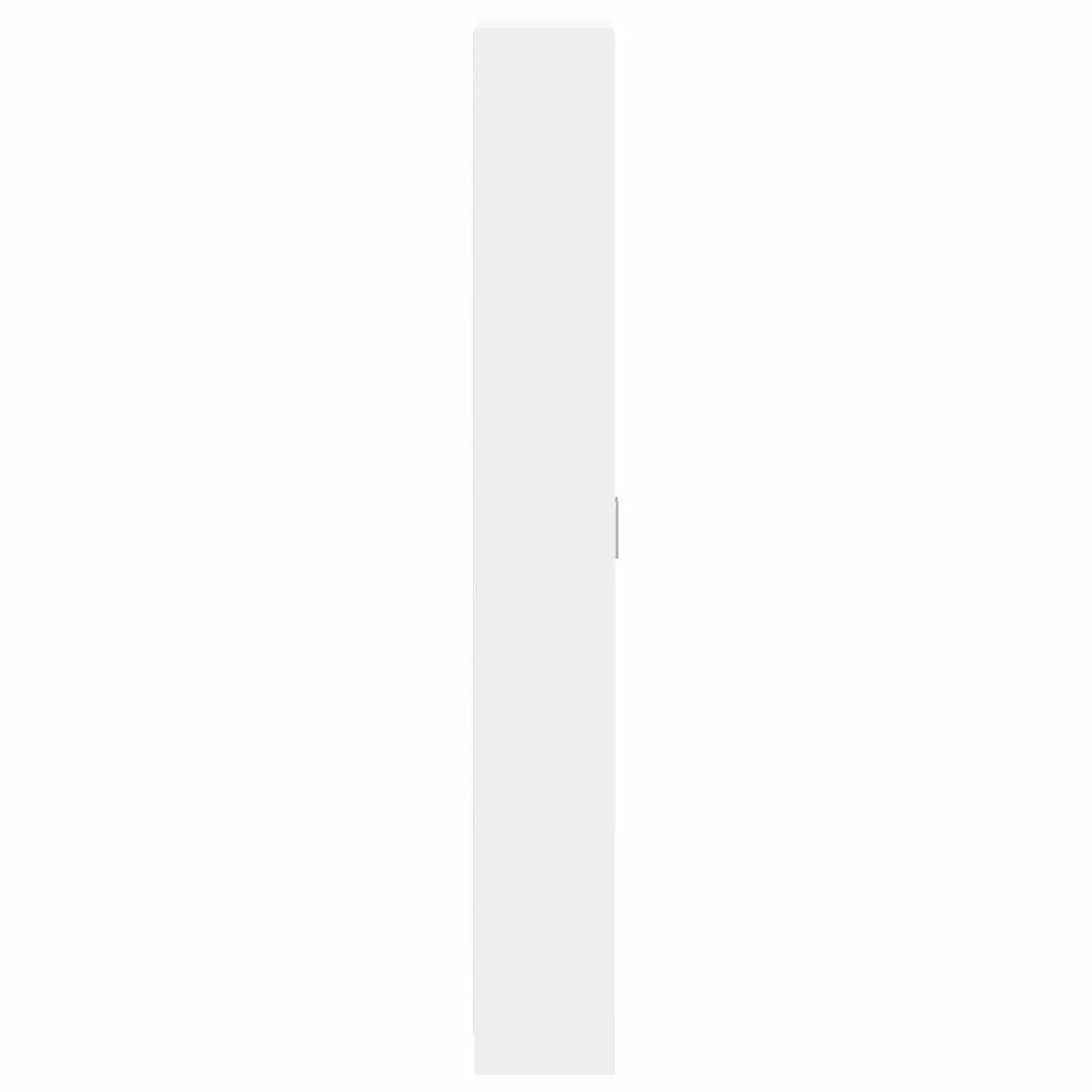 White Wardrobe with Shelf Storage Cabinet Cupboard Bedroom Furniture 55x25x189cm