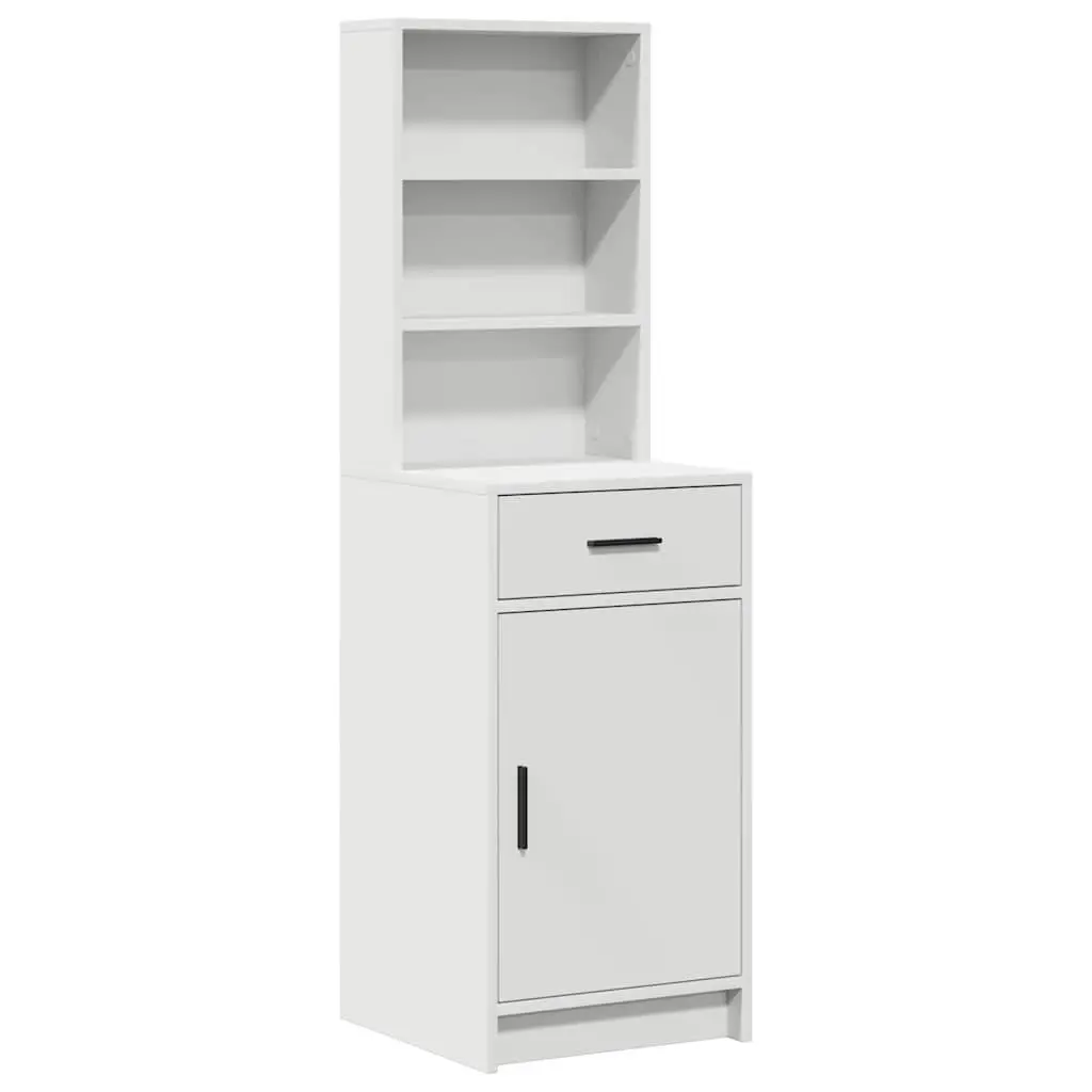 Dressing Table Set 3 Piece White LED Mirror Storage Drawers