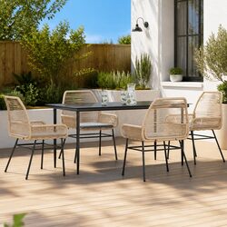 Transform Your Outdoor Space with This 5 Piece Dining Set