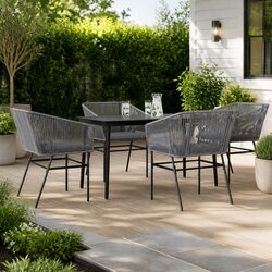 Transform Your Outdoor Space with This 5 Piece Garden Dining Set