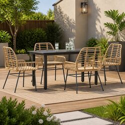 Elevate Your Outdoor Space with 5 Piece Dining Set