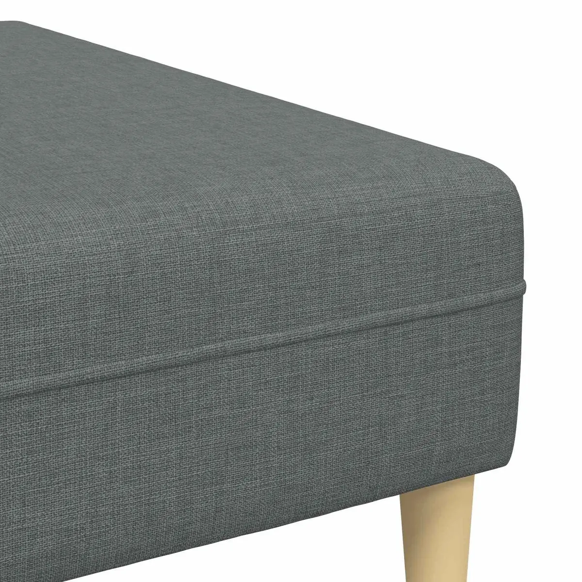 3-Piece Modern Grey Fabric Sofa Set with Cushions for Living Room Furniture