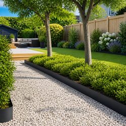 Enhance Your Garden with 50pcs Anthracite Lawn Edging