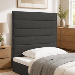 Transform Your Bedroom with a Height-Adjustable Dark Grey Headboard
