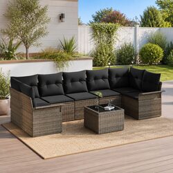 Transform Your Outdoor Space with 8-Piece Sofa Set