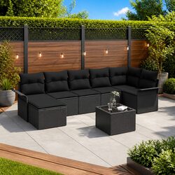 Transform Your Outdoors with 8-Piece Garden Sofa Set