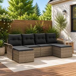Transform Your Outdoor Space with this 6-Piece Sofa Set