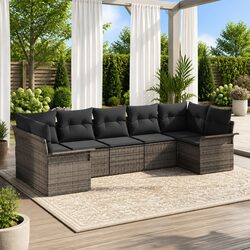 Transform Your Outdoor Space with a 7 Piece Grey Sofa Set