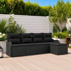 Enhance Your Outdoor Space with Our Black Garden Sofa Set
