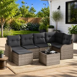 Outdoor 7-Piece Sofa Set for Stylish Gatherings