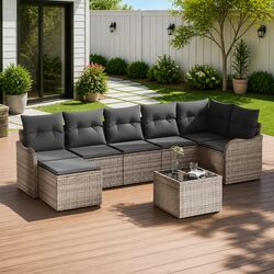 Enhance Your Outdoor Space with This 8-Piece Sofa Set