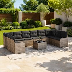 Enhance Your Outdoor Space with this Grey Garden Sofa Set