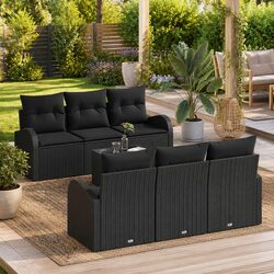 Enhance Your Outdoor Space with Our Black Patio Sofa Set