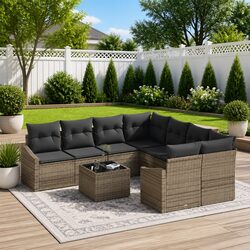 Enhance Your Outdoor Space with This 9-Piece Sofa Set