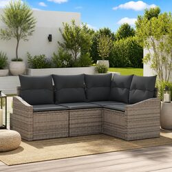Elevate Your Outdoor Space with This Grey Sofa Set