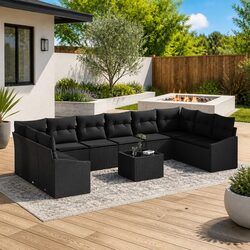 Transform Your Outdoor Living with this 11-Piece Sofa Set