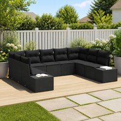 Enhance Your Outdoor Space with a 9-Piece Garden Sofa Set