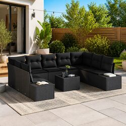 Stylish 10-Piece Outdoor Sofa Set for Cozy Spaces