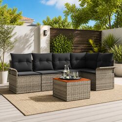 Elevate Your Outdoor Space with this 6-Piece Sofa Set