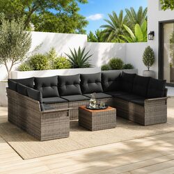 Enhance Your Outdoor Space with This 10-Piece Garden Sofa Set