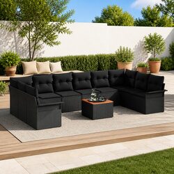 Elevate Your Outdoor Living with a Black Rattan Sofa Set