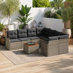 Elevate Your Outdoor Space with a Modular 9-Piece Sofa Set