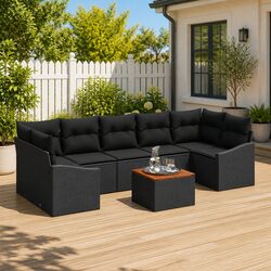 Transform Your Outdoor Space with an 8-Piece Modular Sofa Set