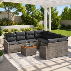 Transform Your Outdoor Space with 9-Piece Sofa Set