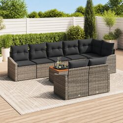 Enhance Your Outdoor Area with 9-Piece Garden Sofa Set