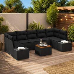 Transform Your Outdoor Living Space with This 8 Piece Sofa Set