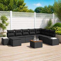 Elevate Your Outdoor Space with 9-Piece Garden Sofa Set