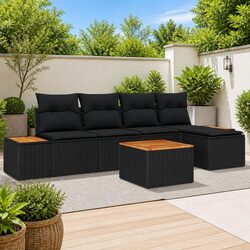 Elevate Your Outdoors with 6-Piece Patio Sofa Set