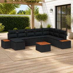 Enhance Your Outdoor Living with 9-Piece Sofa Set