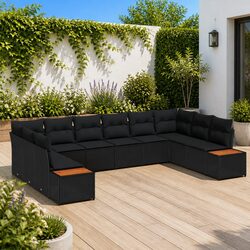 Transform Your Outdoor Space with 10-Piece Sofa Set