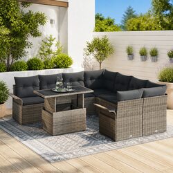Enhance Your Outdoor Space with This 9-Piece Sofa Set
