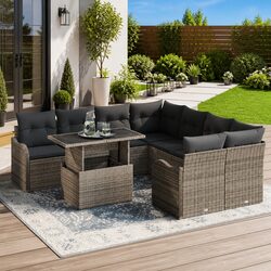 Transform Your Outdoor Space with 9-Piece Sofa Set