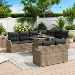 Enhance Your Outdoor Living with 9 Piece Lounge Set