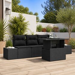 Stylish Black Outdoor Sofa Set to Elevate Your Patio
