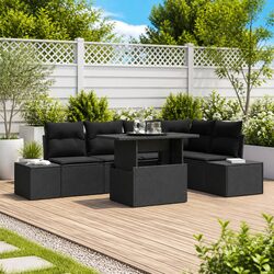 Modular Lounge Sofa Set for Garden Spaces, 6 Pieces
