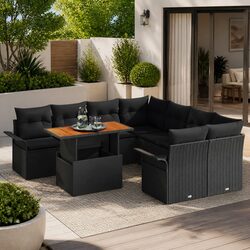Transform Your Outdoor Space with a Black Sofa Set