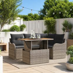 Elevate Your Outdoors with a 5 Piece Grey Sofa Set