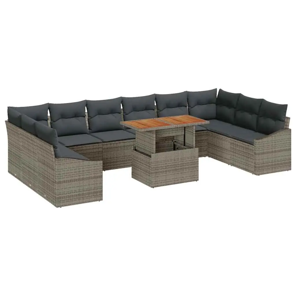 Outdoor Garden Sofa Set 11 Pieces Modular Lounge Seating Patio Furniture
