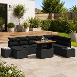 Transform Your Outdoor Space with 9-Piece Garden Sofa Set